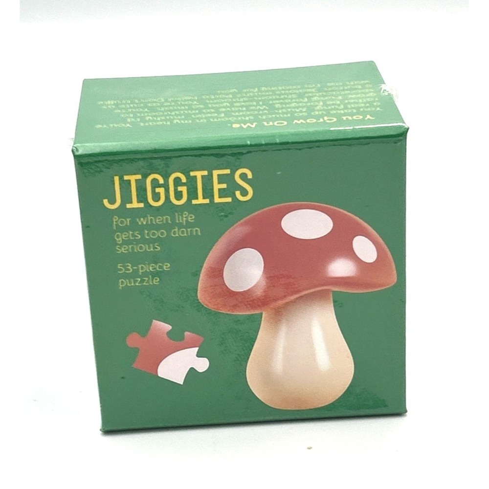 Jiggies Mushroom Puzzle 53 Piece Gibbs Smith Novelty Kitchy‎ Sealed